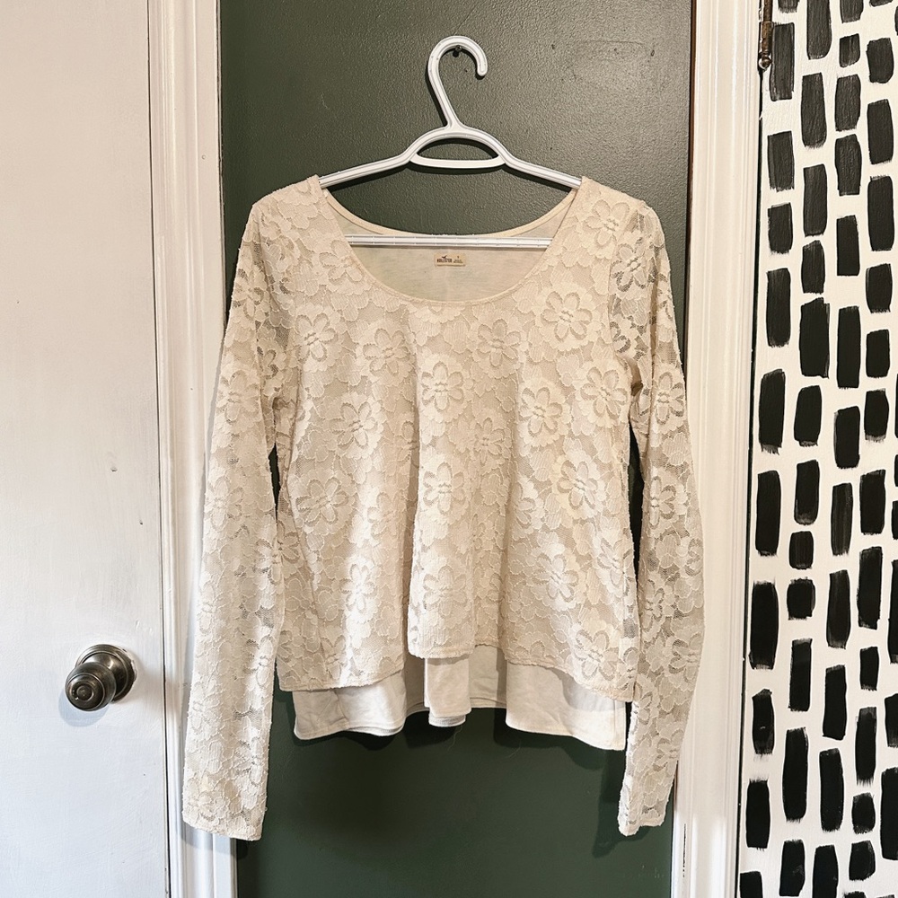 Hollister lace top
